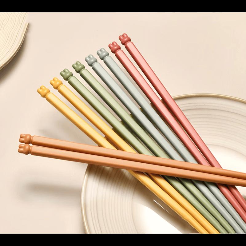 KOBACH Lucky Rabbit 5-Pair Alloy Chopsticks Set