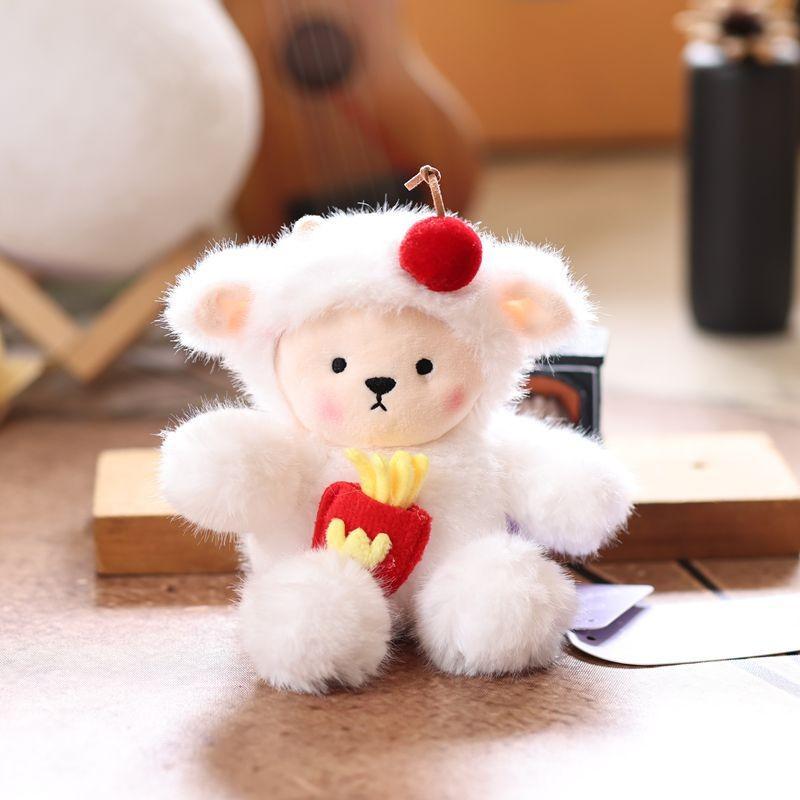Cute Animal Plush Toy For Bags And Car Accessories With Short Plush Fabric