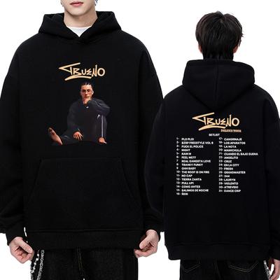 Personalized Trueno Rapper World Tour 2025 Double Sided Print Hoodie Men Women Vintage Hip Hop Streetwear Unisex Fleece Pullover