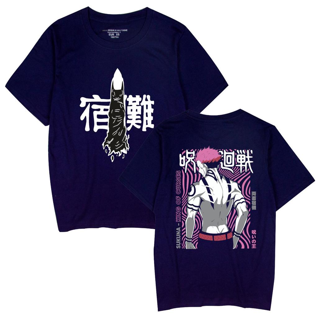 Jujutsu Kaisen Printed Men's T-shirt Unisex Casual Fashion Street Harajuku Style Short-sleeved Tops T-shirt