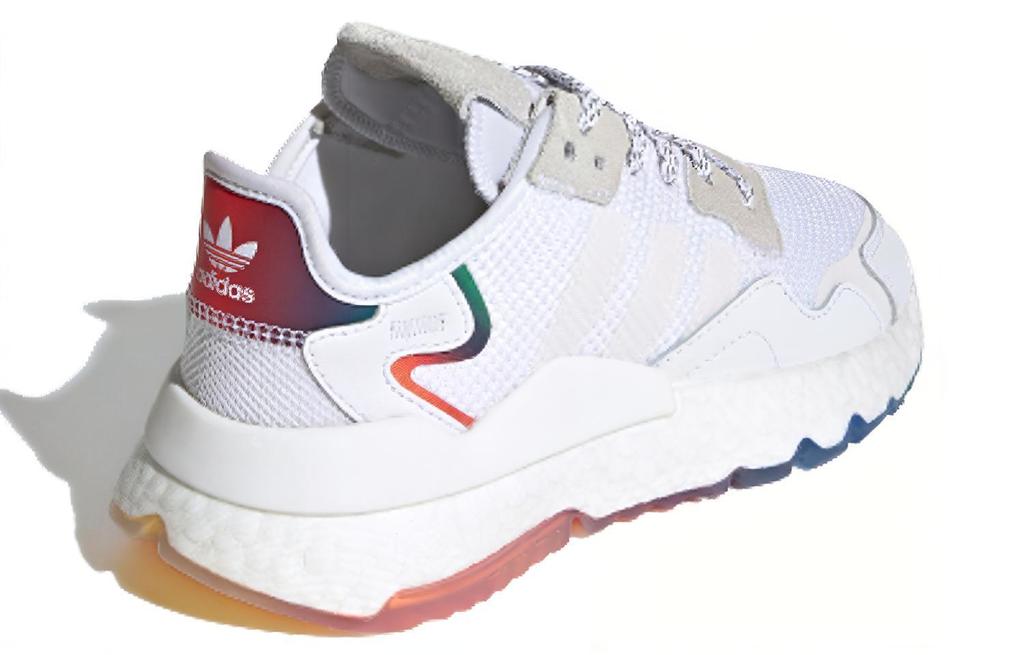 adidas Originals Nite Jogger Dämpfung Niedriger Schaft Kinder Lifestyle Schuhe Weiß Braun FV4544