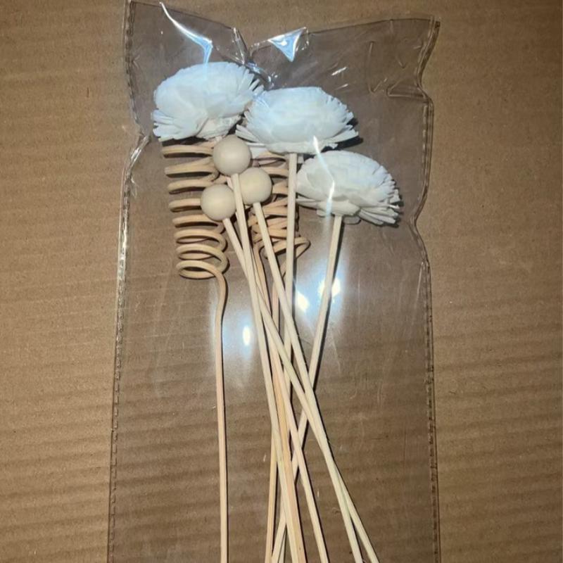 VP 9PCS new Artificial Flower Rattan Reed Fragrance Aroma Diffuser Refill Stick DIY Floral