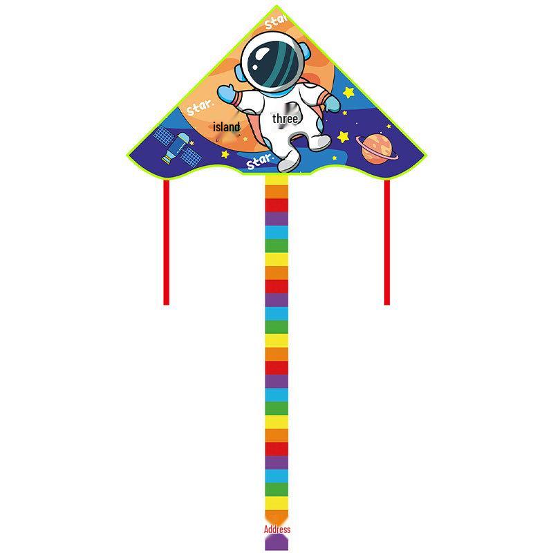 1m Cartoon Curved Edge Triangle Kite for Kids - Outdoor Flying Model