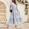 Women's Flowy Dresses Women's Summer Dresses Casual Short Sleeve Maxi Dresses Formal Maxi Dresses