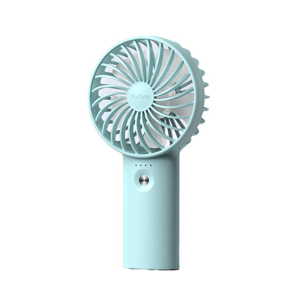 (blu) YOOBAO Y-F3 3000mAh Ventilatore Portatile Portatile Ventilatore di Raffreddamento a 3 Velocità