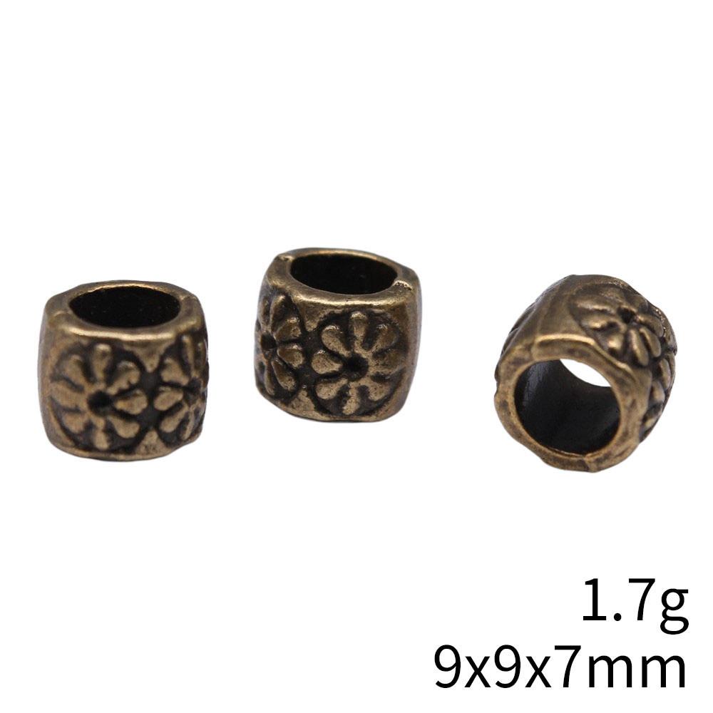 Bead Pendant Accesories Macroporous Big Hole Beads Loose Spacer Accessories Parts Metal Beads Accessories For Women