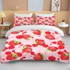 Sweet Strawberry Print Bedding Set Duvet Cover 1 Duvet Cover 2 Pillowcases Adult And Kids Bedding Set Luxury Queen Bedding Set