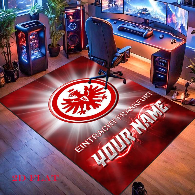 Custom Eintracht Frankfurt Carpet Rug for Living Room Bedroom Home Sofa Decoration,Kids play Nonslip Floor Mat