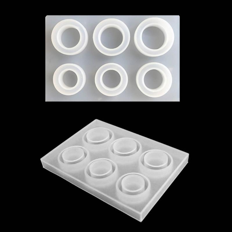 Silicone Ring Ornaments Mold Necklace Epoxy Molds Rings Jewelry Resin Casting Mold Jewelry Craft Handmade DIY Tool Gift