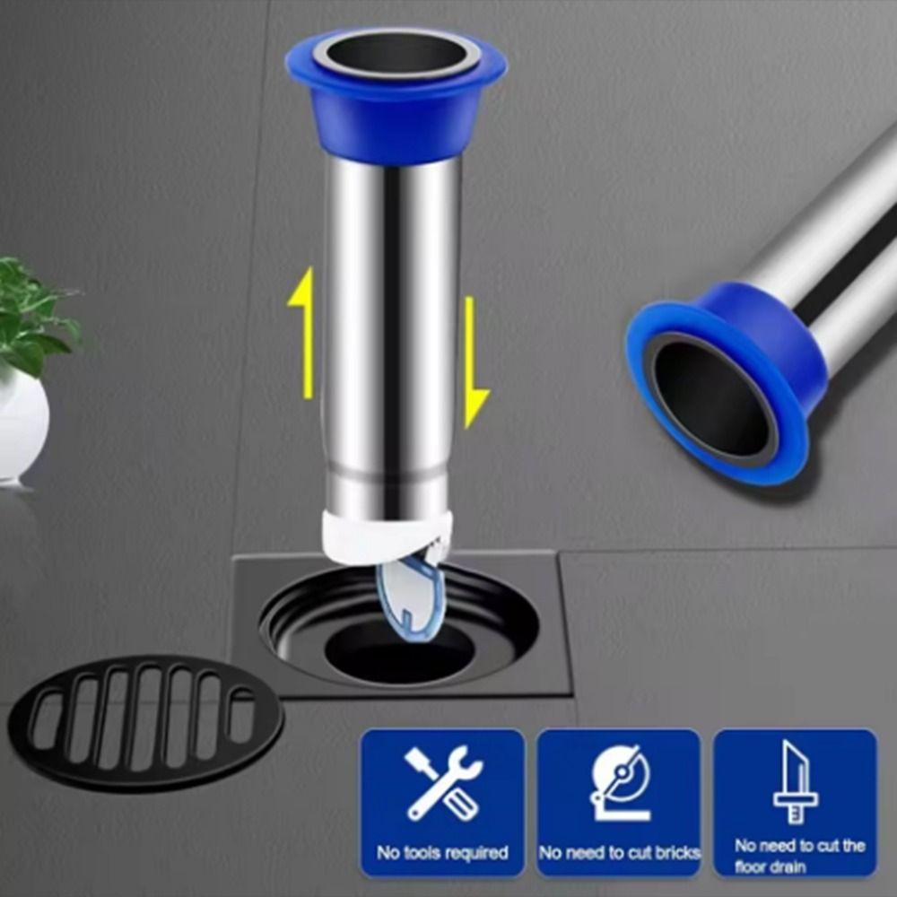 Stainless Steel Floor Drain Backflow Preventer Extension Pipe Shower Drain Cover  Basement