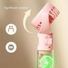 Portable hand-held spray fan with humidifier -4-speed adjustment, USB charging small fan, suitable for office or travel
