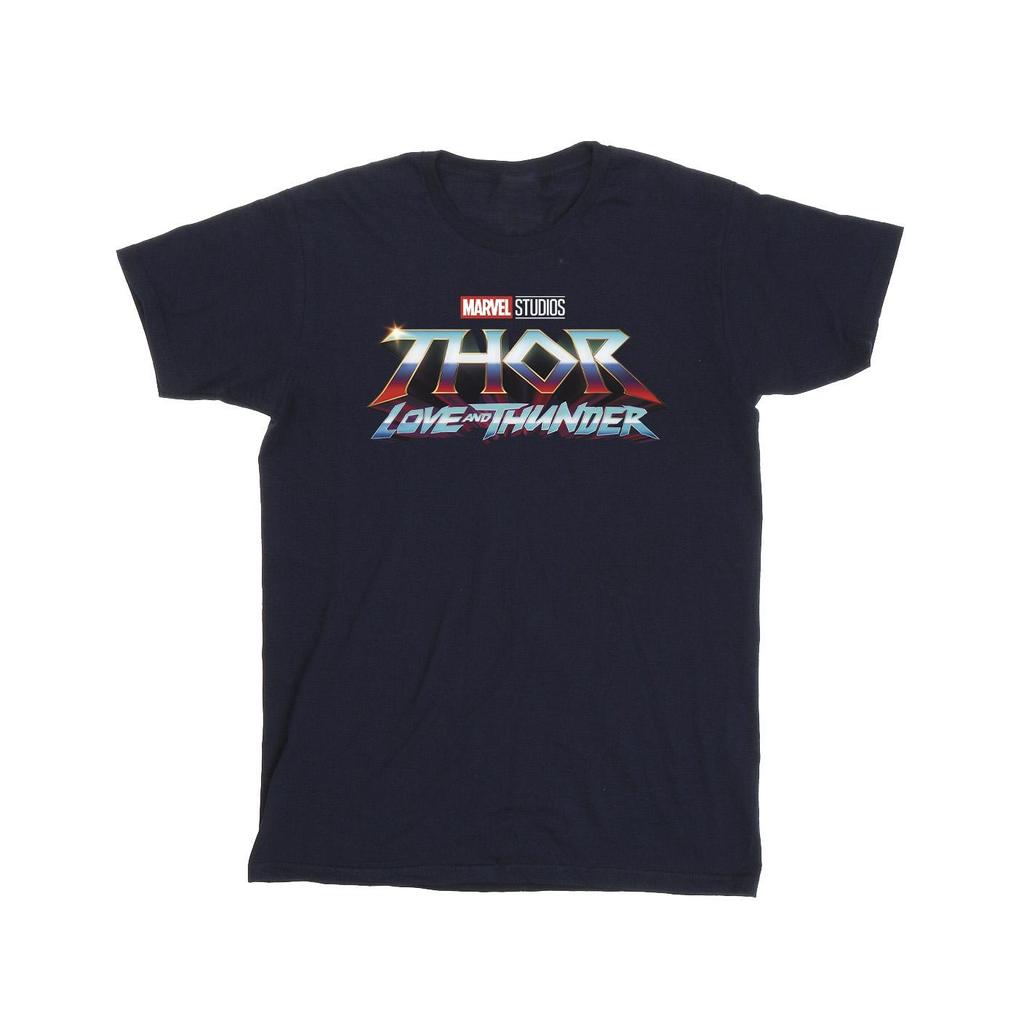 Marvel Mens Thor Love And Thunder Logo T-Shirt