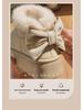 Women's Bow-Knot Cotton Heel Boots: Warm, Stylish & Versatile for Winter