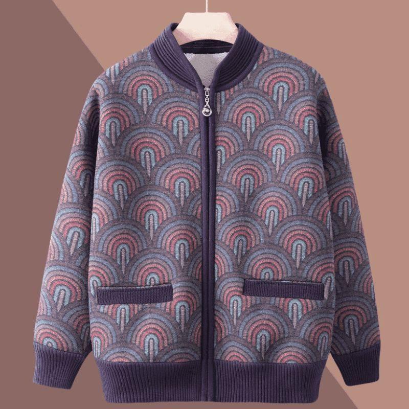 

Маленькое зимнее пальто на флисовой подкладке для пожилых женщин со стойкой XL (75-105 lbs)