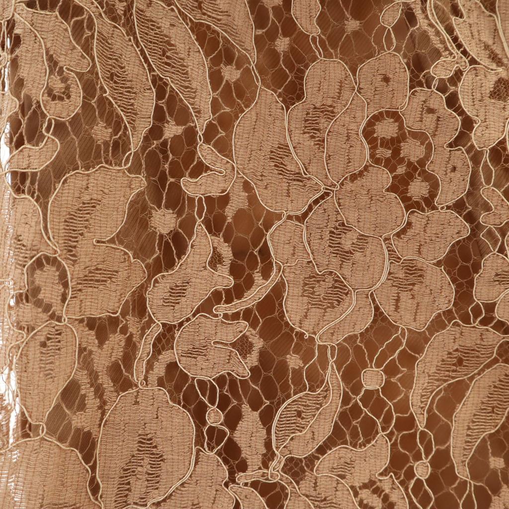 EFFE BEAMS made in Japan Midi length Total race Tight Skirt 38 Brown Women Used