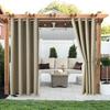 Cortinas Impermeables para Exteriores con Protección Solar – Protección UV, Terminadas y Elegantes