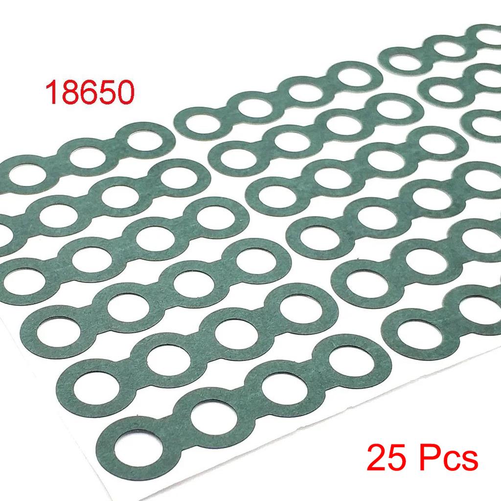 100pcs Self-Adhesive 21700 18650 26650 Battery Insulating Gasket, Hollow Paperboard Electrical Insulation Pad Rings 1S-8S Solid