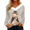 Long Sleeve Shirts For Women Cute Tops Christmas Prints Tees Blouses Casual Plus Size Basic Tops Pullover