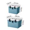 Portable Lockable Storage Container Bin Large Capacity With Combination Lock Lock Safe Box Stable Versatile Lock Box Home Office