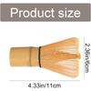 Matcha Whisk 100 Prong Natural Bamboo Tea Powder Whisk Semi Handmade Chasen for Making and Stirring Matcha, Golden Bamboo