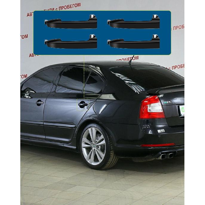 LUJUNTEC Door Handle Compatible for Hyundai Sonata 2005 2006 2007 2008 2009 2010 82651-3K000 826513K000 Outside Exterior Black Front Driver Passenger