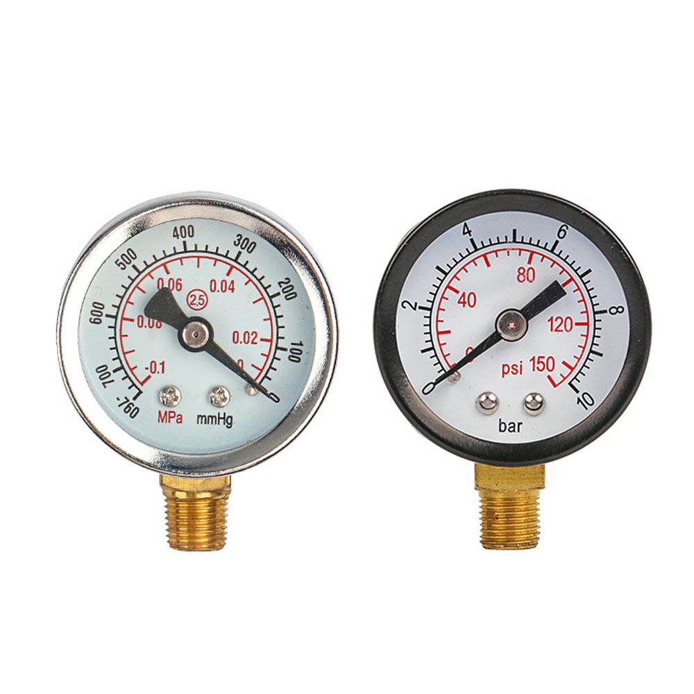 -0.1~0 MPa Vacuum Pressure Gauge 1/8 Inch NPT 0-150psi Pressure Gauge for Air Pump Oil Water Separator Filter Pneumatic Tools