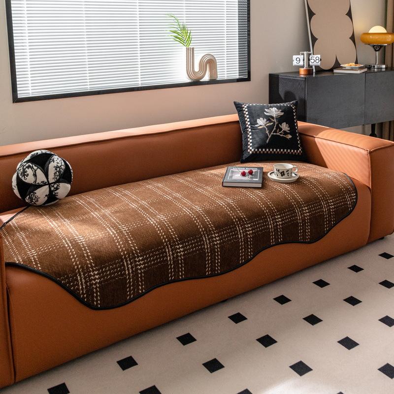 

Simple High-End Sofa Seat Cushion Universal In All Seasons New French Light Luxury Anti-Cat Scratch One-Piece Sofa Cushion Cloth 70*70cm