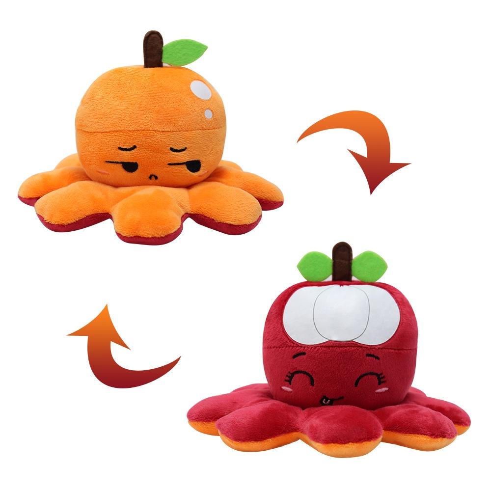 Reversible Octopus Plushie Toy Animal Stuffed Doll Birthday Gift For Kids