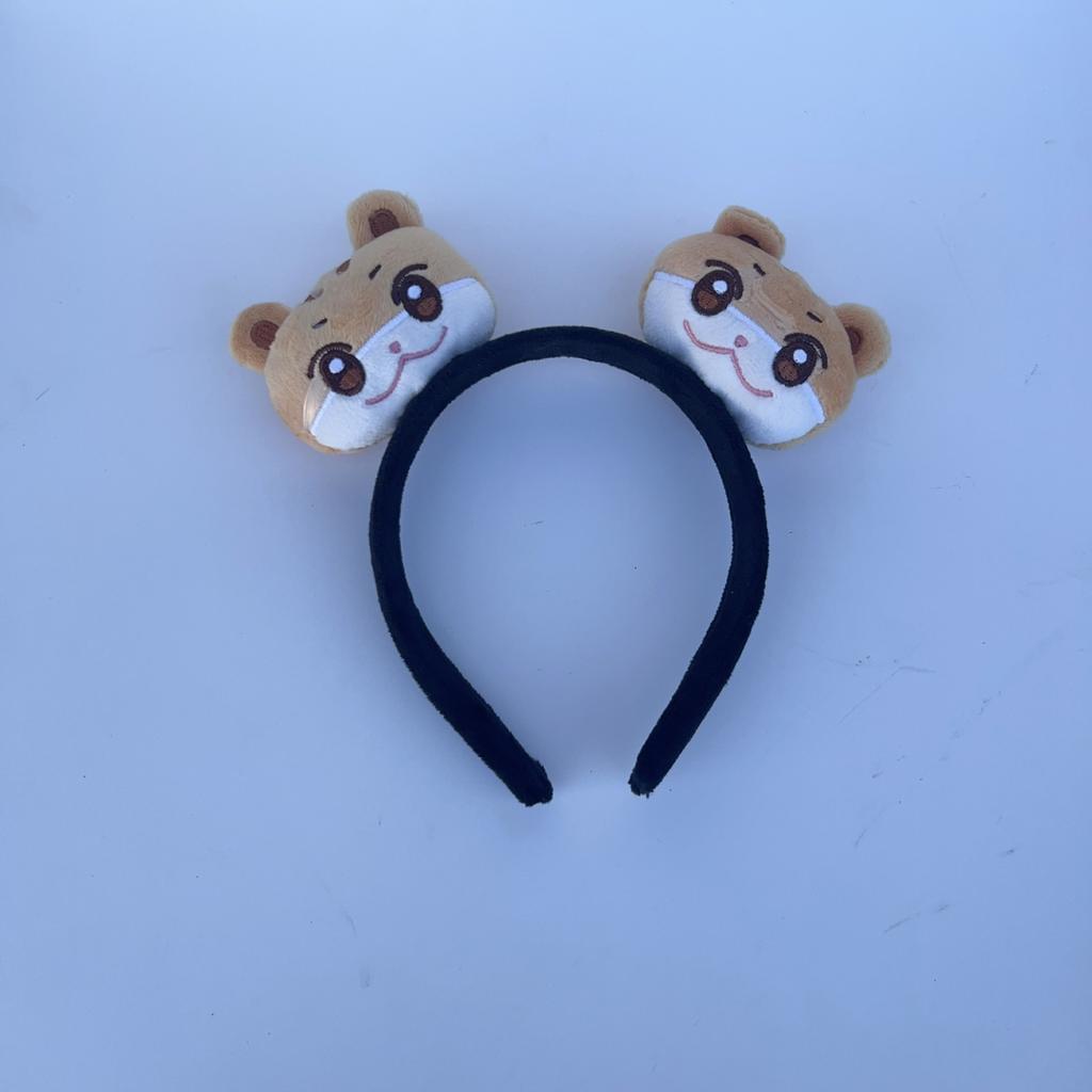 Kpop ATEEZ Aniteez HeadBand Cartoon Soft PP Cotton Cute Toy Charms Hair Clasp Hongjoong Mingi San Yunho Fans Concert Gift