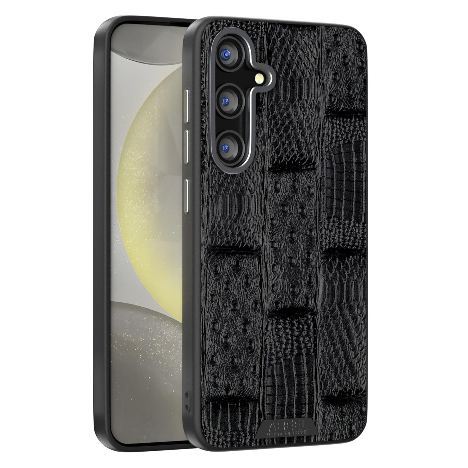 

ABEEL For Samsung Galaxy S25+ Case Compatible with MagSafe Beast Texture Micro-Embossing Back Cover Black