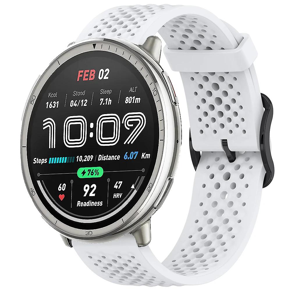 20m Silikonarmband für Amazfit Active 2 Armband Sport Austauschbares Armband für Amazfit GTS 4 mini 3 2 2e/Bip 3/3 Pro/Bip U Pro Band