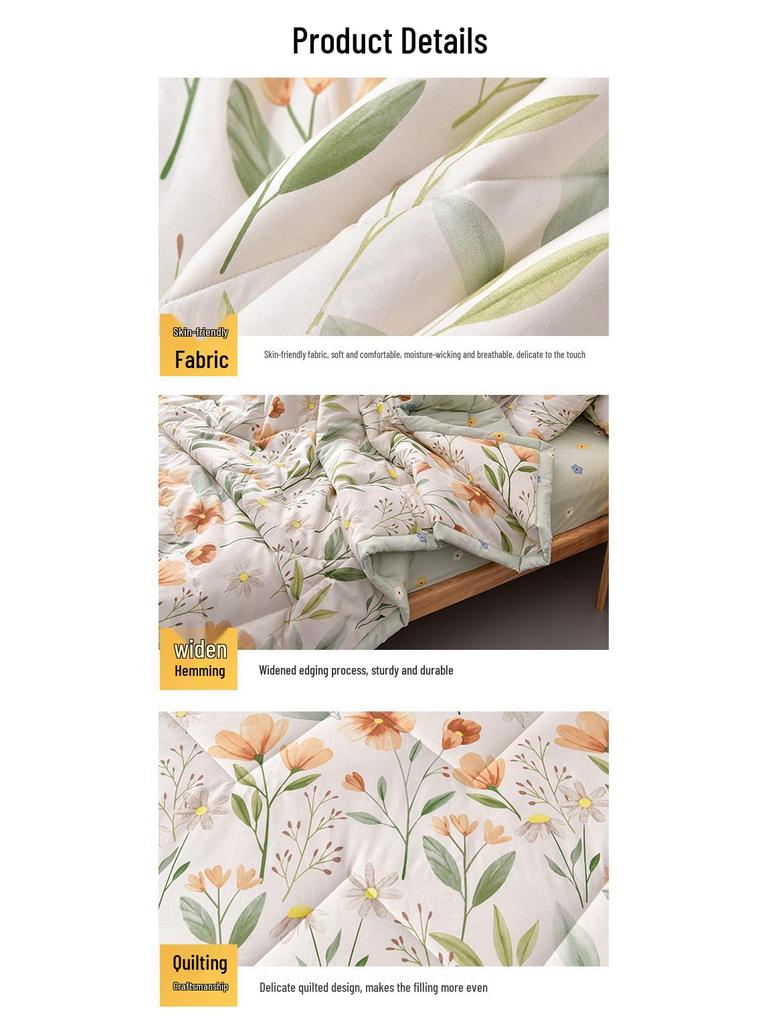 Baumwolle Luxus Gewaschene Sommerdecke - Minimalistisches Eis-Muster, Leicht, Kühl & Maschinenwaschbar.