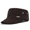 Hat Men's Flat Military Hat Is Simple And Versatile, Middle-Aged Hat Spring And Autumn Duck Tongue Casual Fashion New Style