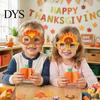 Cute Thanksgiving Gift for Parties Turkey Glasses, Funny Harvest Party Eyewear Kids Festive Orange Holiday Decorations Adults, Felt Pumpkin