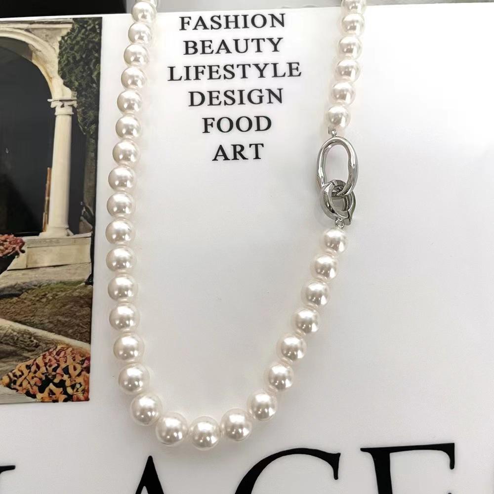 Antique Collarbone Chain, Pearl Necklace, Neck Chain, Summer Niche Versatile Personality Design Items