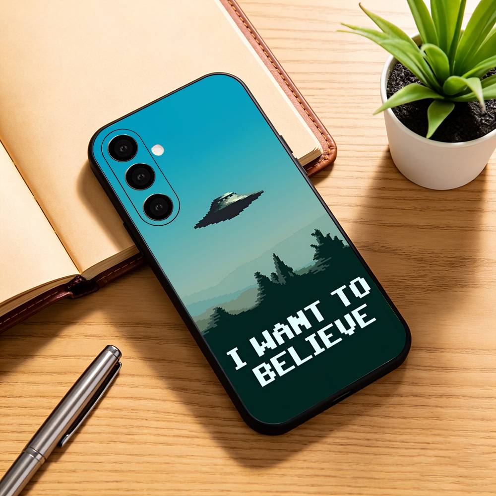 

TOP SECRET UFO x-files Phone Case For Samsung Galaxy A73,A72,A71,A70,A53,A52,A51,Soft Silicone Black Cover Samsung a21