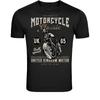 Vintage Motorcycle UK 65 T-Shirt - Classic Biker Retro Motor