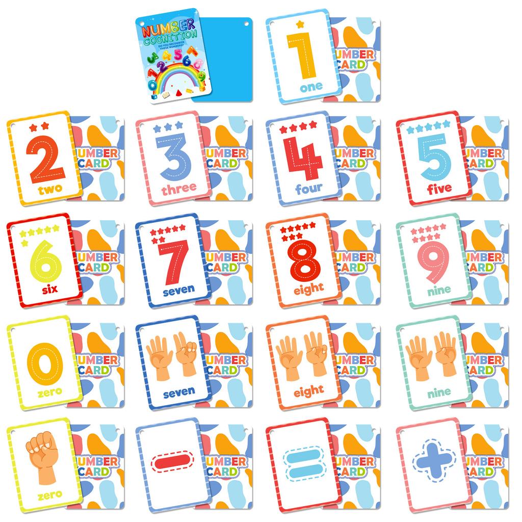 36 Digital Cognitive Education Cards, Children'S Arithmetic, Digital Pairing, Early Childhood Education Cards, Parent-Child Interaction Cards