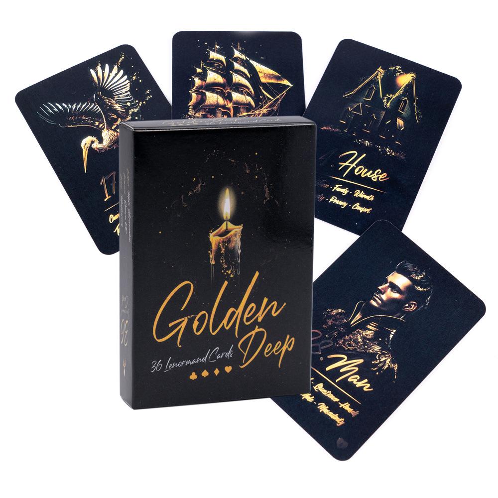 Golden Gradient Lenormand Cards
