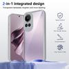 Per Oppo Reno 10 CPH2531 Custodia Air Cushion Antiurto Bumper in Silicone Cover Posteriore Trasparente Opaca Custodia Rigida per Telefono per Oppo Reno 10 Pro