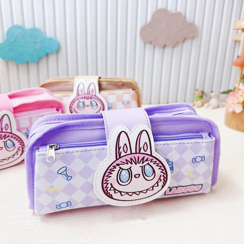 

Cartoon primary school students double-layer large-capacity pencil case pencil case stationery case high-value new stationery pencil case