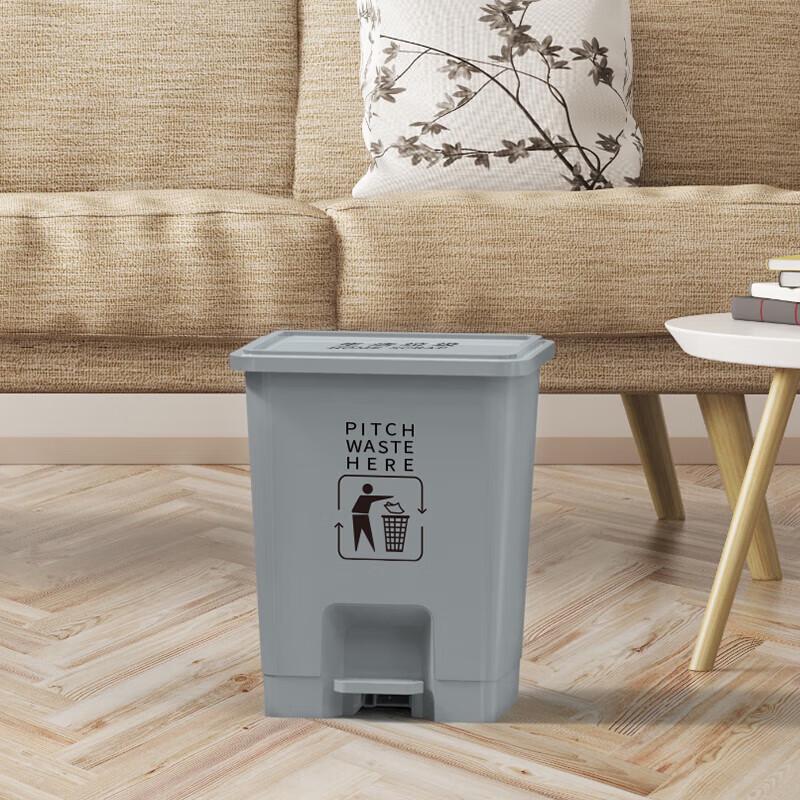 HUIHUADU 15L Pedal Outdoor Trash Can