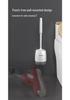 Wall-Mounted Toilet Brush with Long Handle & Soft Bristles for Bathroom Cleaning