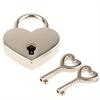 2Pcs Heart Shape Vintage Metal Mini Padlock Bag Suitcase Luggage Box Key Lock with Key.
