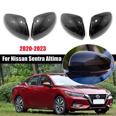 For NISSAN Altima Sentra/Sylphy Car Rearview Side Mirror Cover Wing Cap Exterior Door Housing Shell Trim