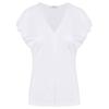 Edition Women's Chic V-Neck Puff-Sleeve Shirt