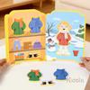 Dress Up Puzzles Montessori Toys Change Clothes Jigsaw Puzzle Box Matching Games Dressing Kid's Travel Set Christmas Gifts