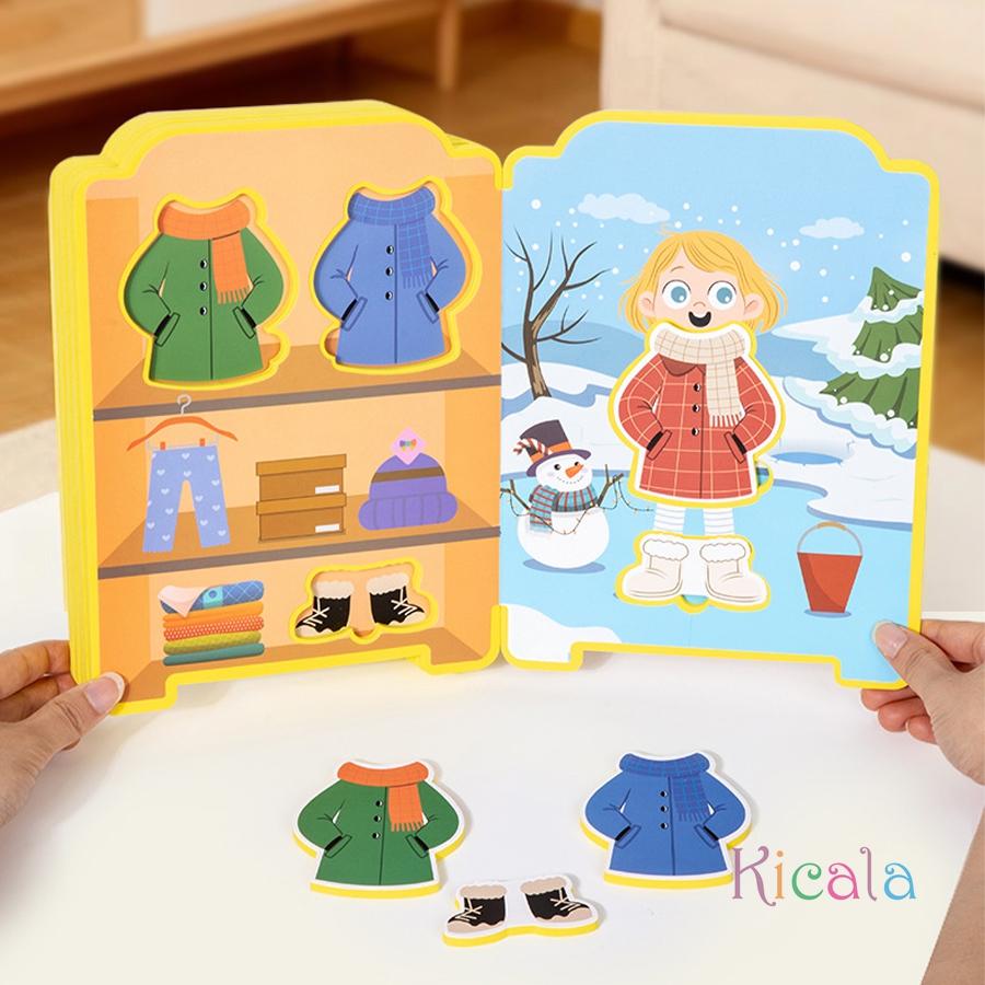 Dress Up Puzzles Montessori Toys Change Clothes Jigsaw Puzzle Box Matching Games Dressing Kid's Travel Set Christmas Gifts