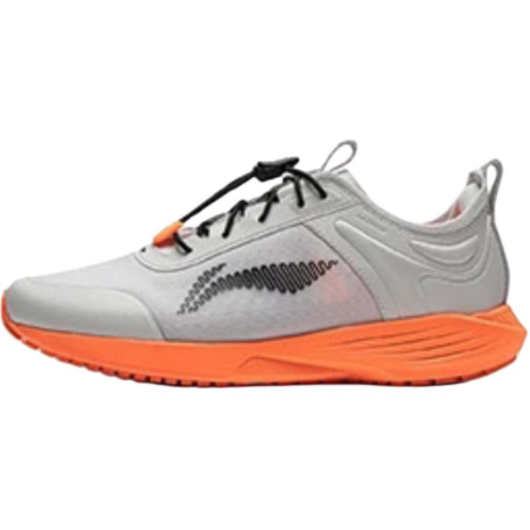 

Li Ning Детские Удобные Универсальные Прочные Амортизирующие Дышащие Кроссовки с Низким Верхом Мужские кроссовки Серо-Оранжевые YKFU052-5 31