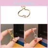 Geometric Oval Gold Plated Zirconia Bracelet For Women Elegant Fashion Accessory